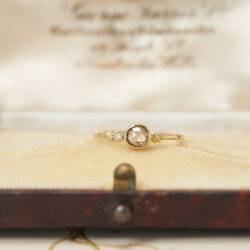 婚約指輪 - ローズカットブラウンダイヤモンドのロコ K18YG リング