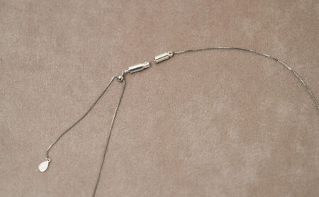 ルビーとダイヤモンドプラチナリングをネックレスへリフォーム