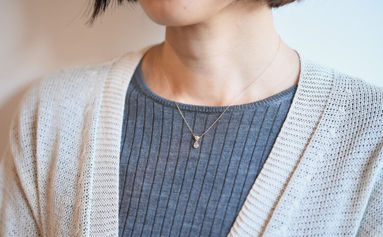 冬霞 ナチュラルダイヤモンド K10 ネックレス